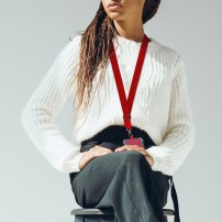 Bandoulière en nylon rouge