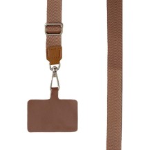 Bandoulière en nylon marron