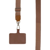 Bandoulière en nylon marron