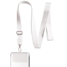 Bandoulière en nylon blanche universelle