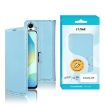 Etui portefeuille Zanae bleu clair pour Galaxy A16