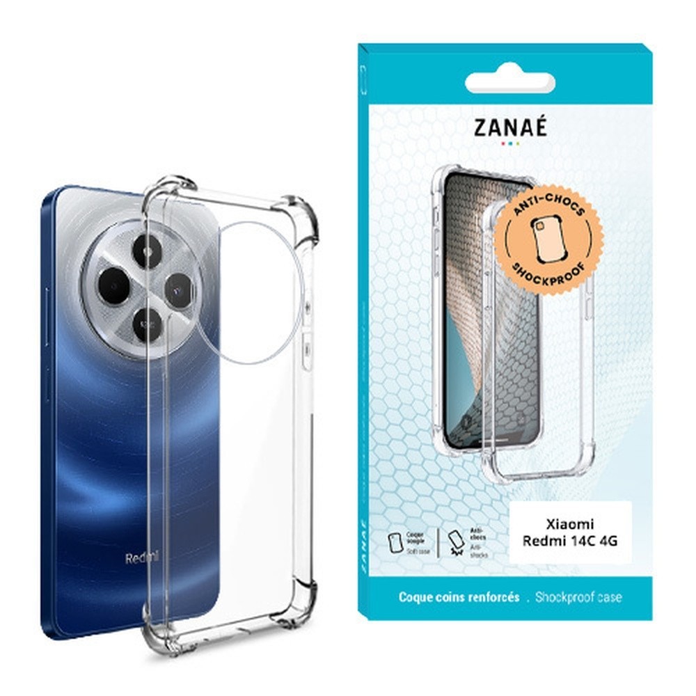 Coque Silicone Transparente avec Coins Renforcés pour Xiaomi