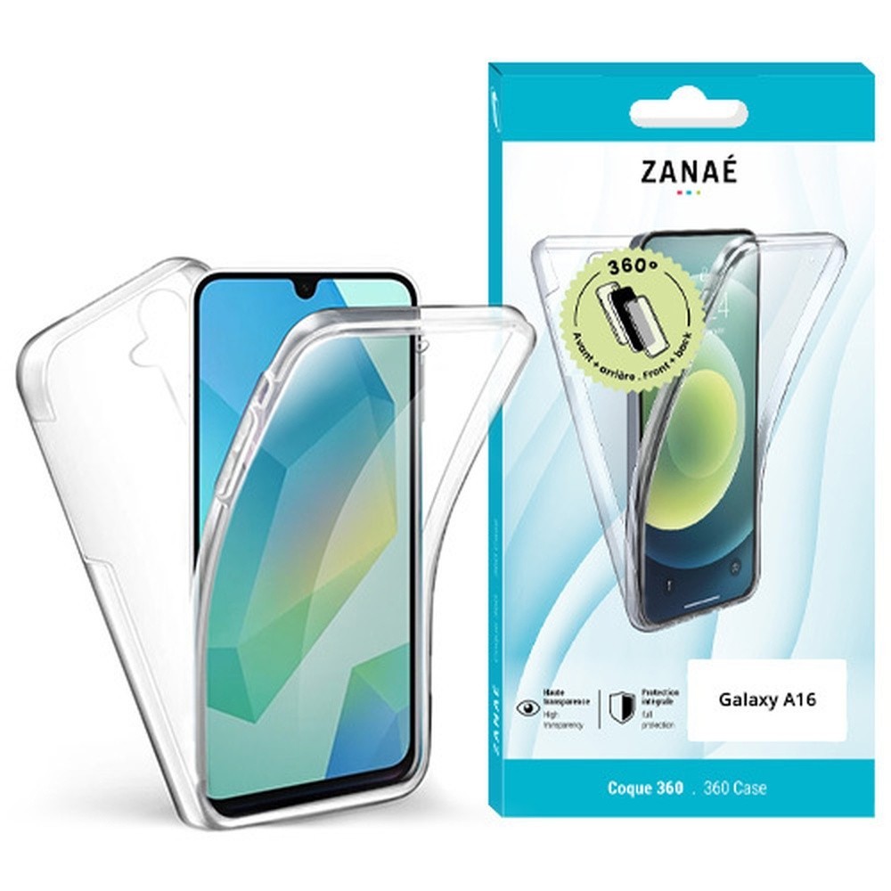 Coque 360 transparente pour Galaxy A16