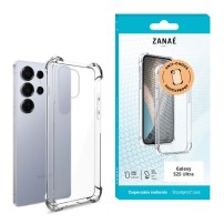 Coque Silicone Renforcée pour Galaxy S25 Ultra en Transparent