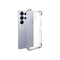 Coque Silicone Renforcée pour Galaxy S25 Ultra en Transparent