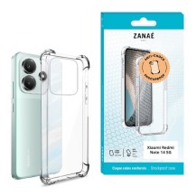Coque en silicone transparente avec coins renforcés pour Redmi Note 14 5G