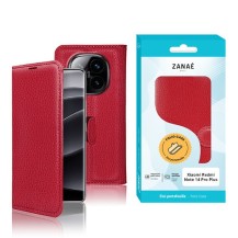 Étui Portefeuille Zanae rouge pour Redmi Note 14 Pro Plus