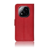 Étui Portefeuille Zanae rouge pour Redmi Note 14 Pro Plus