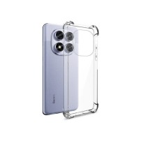 Coque en silicone transparente renforcée pour Redmi Note 14 Pro et Poco X7