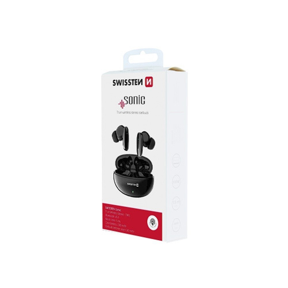 Écouteurs Bluetooth Sonic Swissten noirs