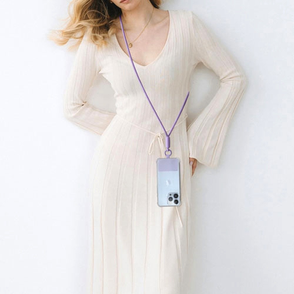 Cordon universel Color Block de couleur lilas