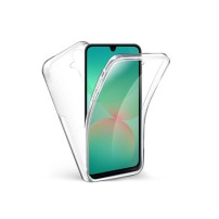 Coque 360° transparente pour Galaxy A26 offrant une protection complète.