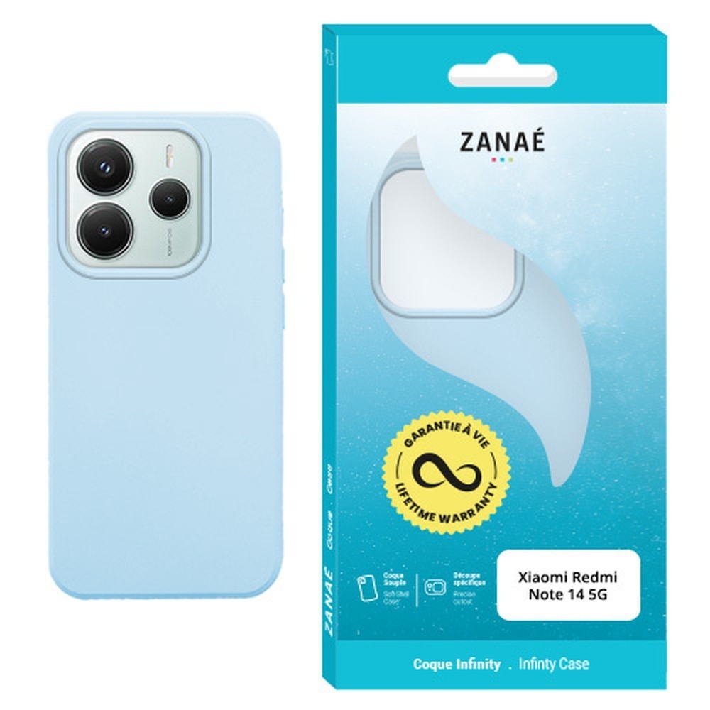 Coque Infinity en bleu clair pour Redmi Note 14 5G
