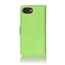 Étui portefeuille Zanae pour iPhone 16e de couleur verte