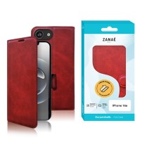 Portefeuille Zanae Columbia pour iPhone 16e Rouge