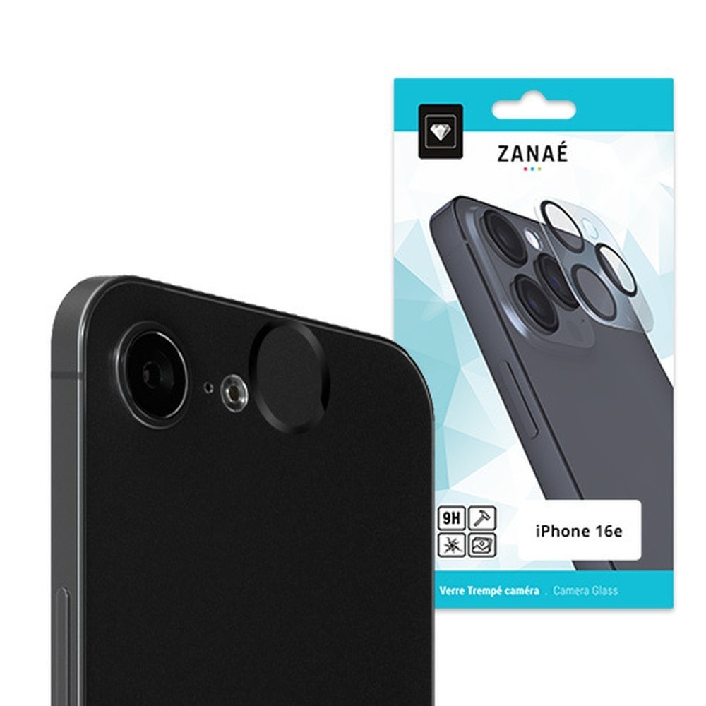 Verre trempé caméra transparent pour iPhone 16e