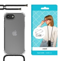 Coque Cordella avec cordon pour iPhone 16e en noir
