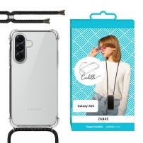Coque Cordella transparente avec cordon pour Galaxy A56