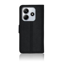 Etui Portefeuille Zanae en noir pour Redmi Note 14 4G
