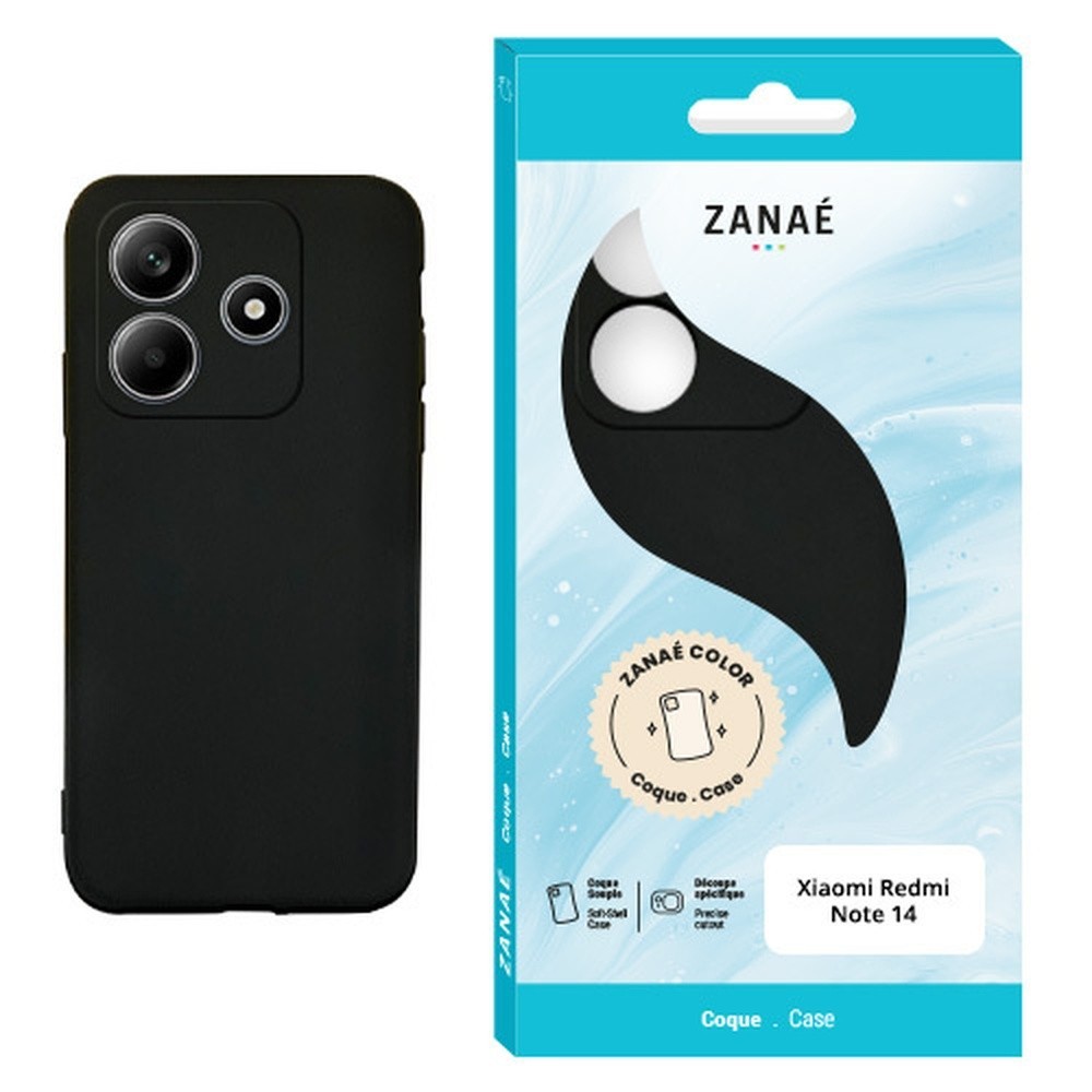 Coque Zanae Color noire pour Redmi Note 14 4G
