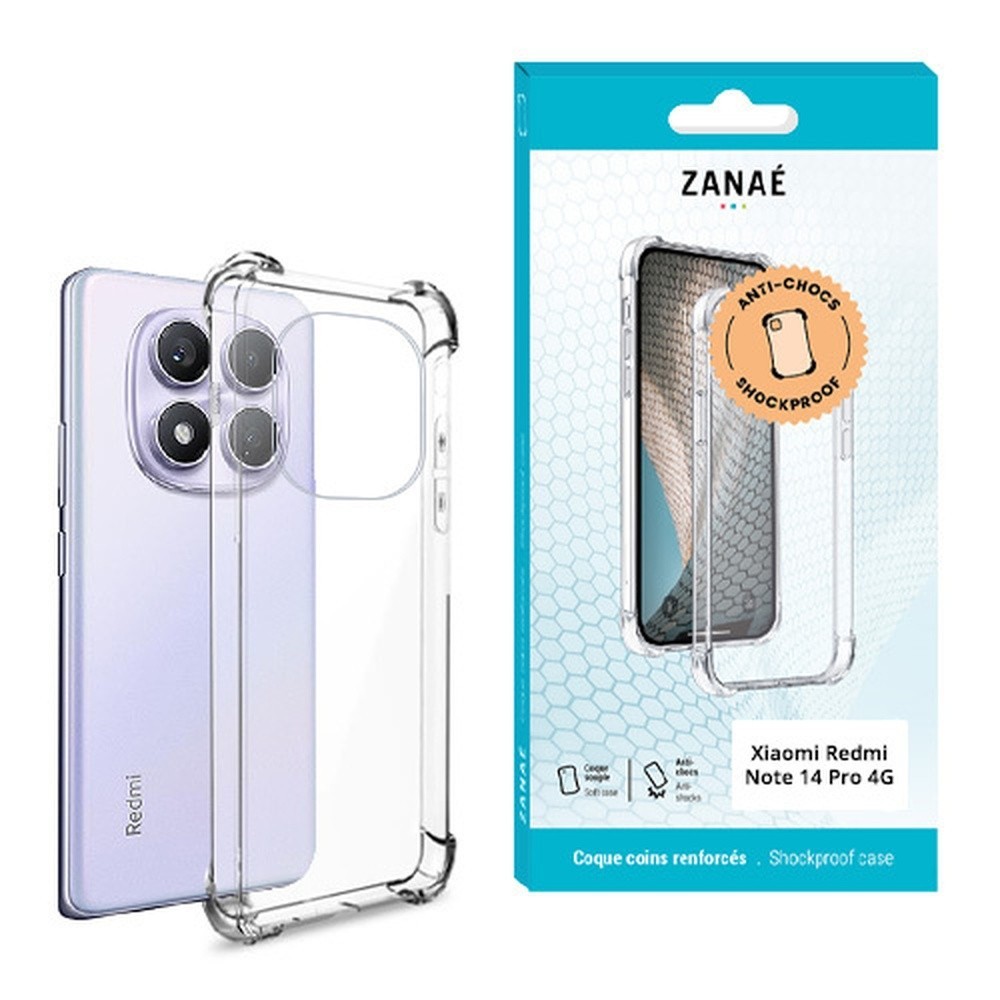 Coque Silicone transparente pour Redmi Note 14 Pro 4G protège efficacement
