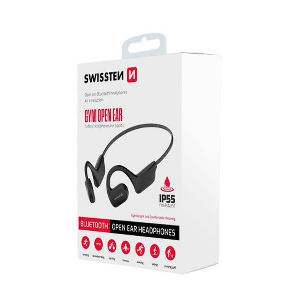 Casque Bluetooth conduction aérienne Swissten en noir