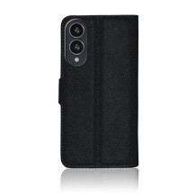 Etui portefeuille noir pour Galaxy S25 Edge