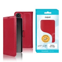 Etui Portefeuille Rouge pour Galaxy S25 Edge