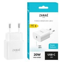 Chargeur USB-C 20W Power Delivery Zanae Blanc