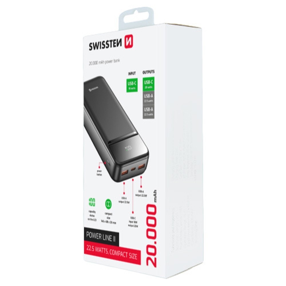 Power Bank Swissten Power Line II 20000 mAh