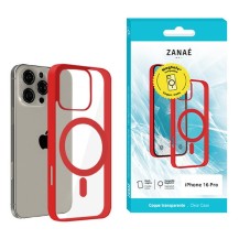 Coque rouge compatible MagSafe pour iPhone 16 Pro