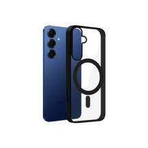 Coque noire compatible MagSafe pour Galaxy S25 Plus