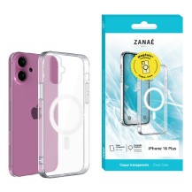 Coque transparente compatible MagSafe pour iPhone 16 Plus