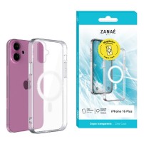 Coque transparente compatible MagSafe pour iPhone 16 Plus