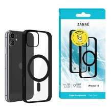 Coque noire compatible MagSafe pour iPhone 11