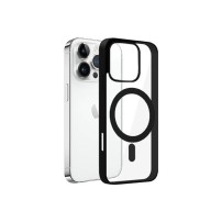 Coque compatible MagSafe pour iPhone 14 Pro en noir