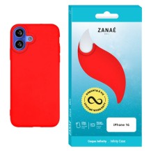 Coque Infinity rouge pour iPhone 16