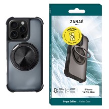 Coque Galileo noire compatible MagSafe pour iPhone 16 Pro Max