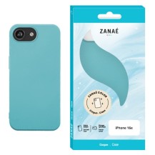 Coque Zanae Color pour iPhone 16e en Bleu sauge