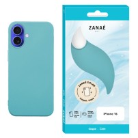 Coque Zanae Color pour iPhone 16 en bleu sauge