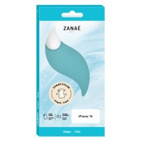 Coque Zanae Color pour iPhone 16 en bleu sauge