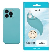 Coque Zanae Color pour iPhone 16 Pro Max en bleu sauge