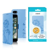 Étui Blowball bleu pour iPhone montrant sa surface élégante et ses fonctionnalités