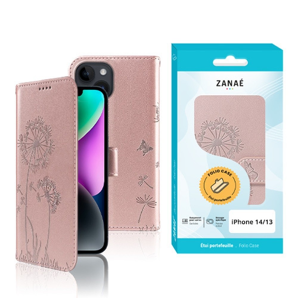 Etui Blowball rose pour iPhone 14/13