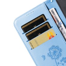 Étui Blowball bleu pour iPhone 11 avec coque souple et rangement cartes