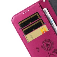 Étui Blowball rouge pour iPhone 16 avec rangement pour cartes