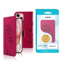 Etui Blowball rouge pour iPhone 15