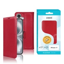 Étui Portefeuille Zanae pour iPhone 17 rouge