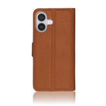 Étui portefeuille Zanae marron pour iPhone 17
