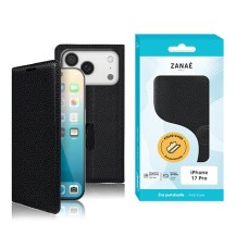 Etui portefeuille Zanae en noir pour iPhone 17 Pro